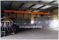 道九運輸 倉庫内部写真