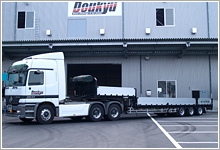 3軸低床エアサストレーラー 平ボディ(アオリ付)